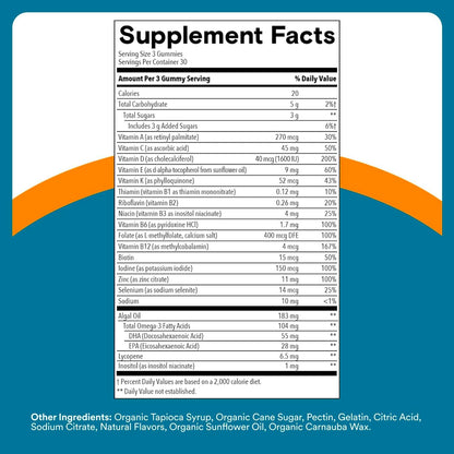 SmartyPants Men's Multivitamin Gummies - 90 – Metilfolato (vitamina B9 activa): Esta forma de folato es – Image 6