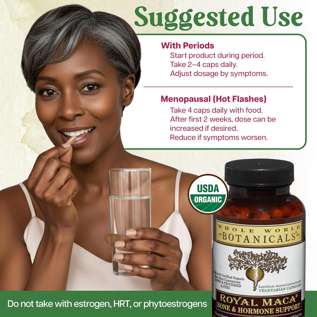 Whole World Botanicals Maca Real Soporte Óseo