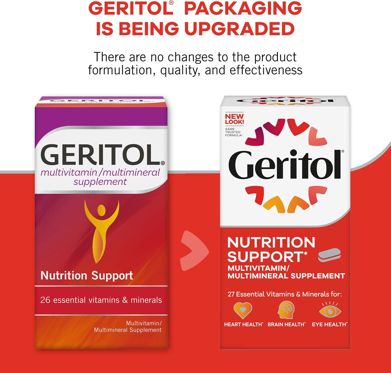 Geritol Multivitamin, 27 Essential Vitamins and Minerals, 40 Tablets