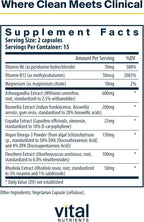Vital Nutrients Cortisol Balance - Suplemento Vegano para el Equilibrio del Cortisol y el Estrés - 30 Cápsulas