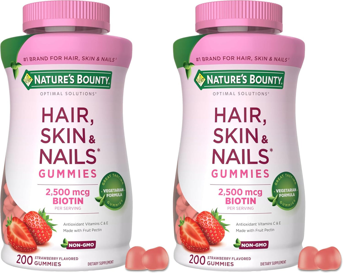 Nature's Bounty Gominolas de Biotina 2500 – La biotina contribuye al funcionamiento normal del sistema nervioso. – Image 9