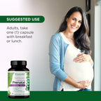 Emerald Labs Prenatal 1-Daily Multi - Multivitamínico Prenatal con Folato Metilado, Hierro, Mezcla de Alimentos Integrales - Sin Soja, Sin Gluten - 30 Cápsulas Vegetales