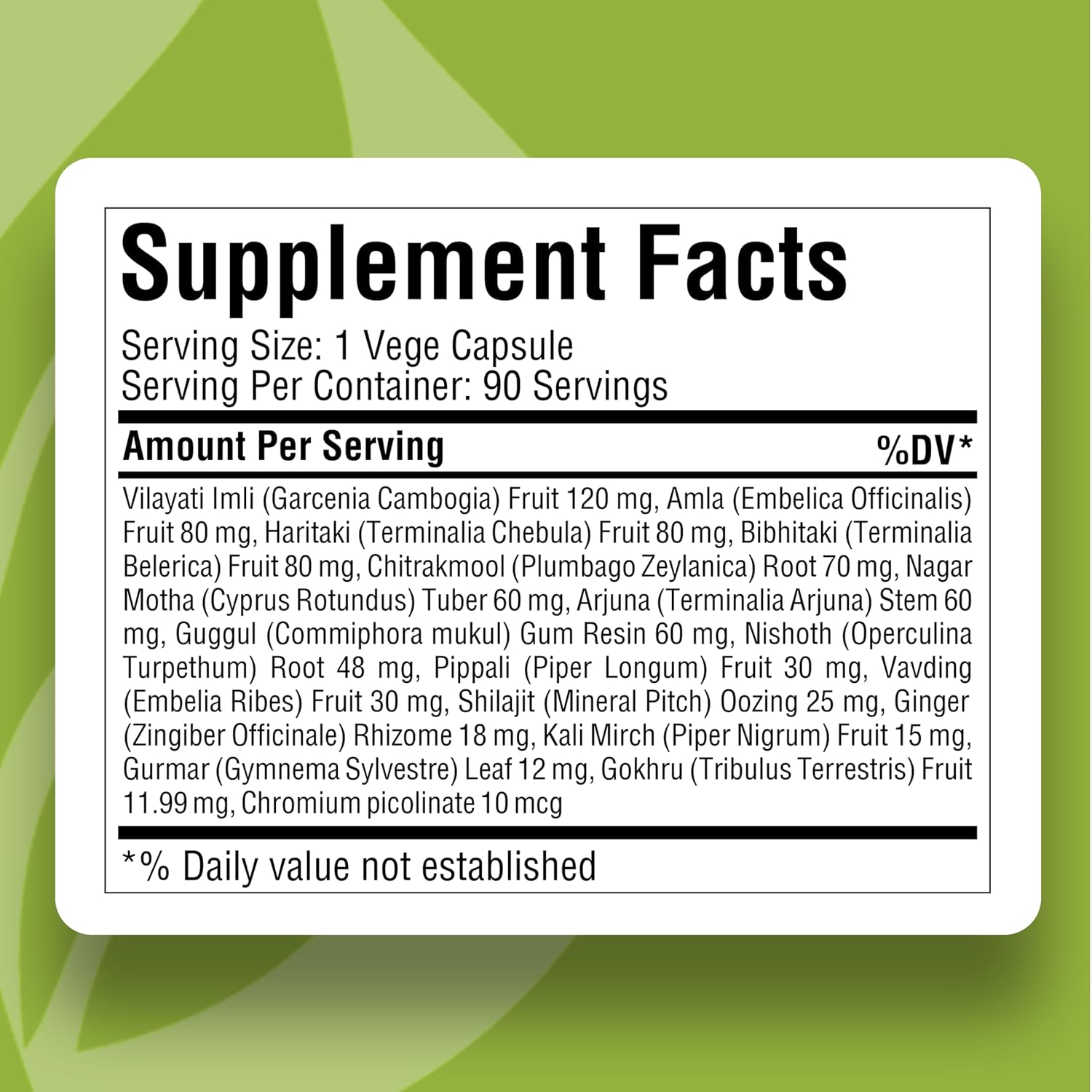 Herbsforever Reslim Cápsulas - Suplemento Herbal Ayurvédico para Equilibrar Kapha Dosha - 90 Cápsulas Vegetales de 800 mg