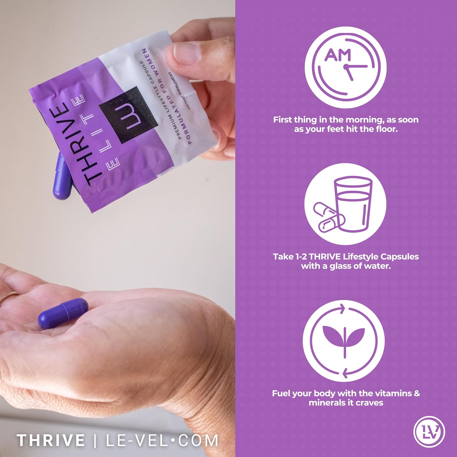 Le-Vel Thrive Elite Lifestyle Capsules - Suplemento Nutricional, 30 Cápsulas
