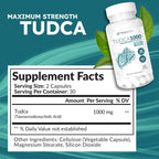 TerraForm Nutrition Max Strength Pure TUDCA | 1000mg por dosis | 60 Cápsulas