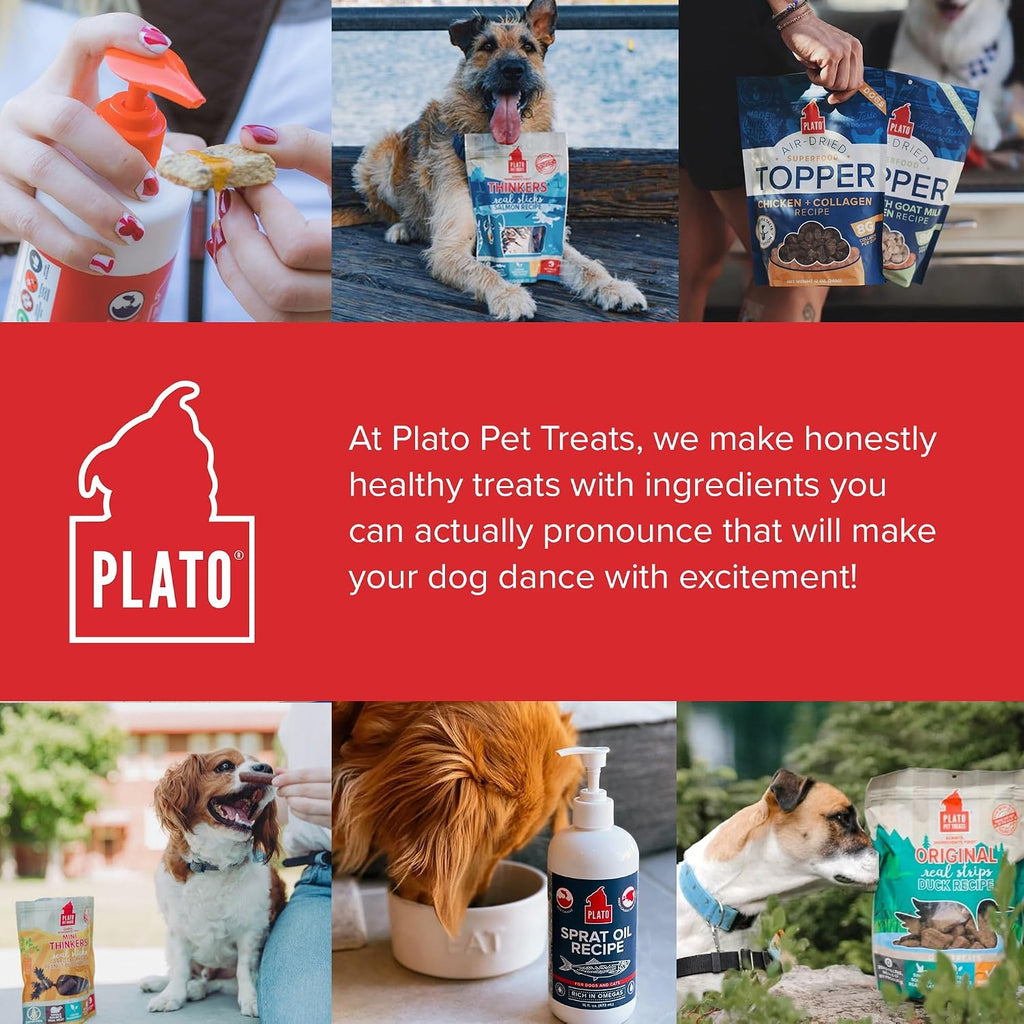 PLATO Aceite de Salmón Salvaje de Alaska para Perros - Omega 3 y 6 - 227 g