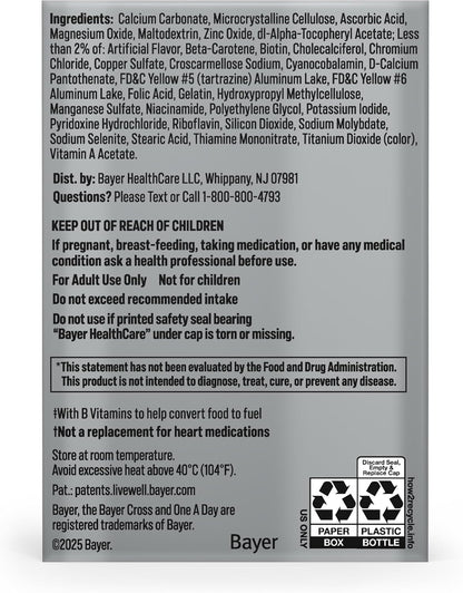 One A Day Multivitamínico para Mujeres 50+, – Zinc: Contribuye al funcionamiento normal del sistema inmunitario y – Image 10