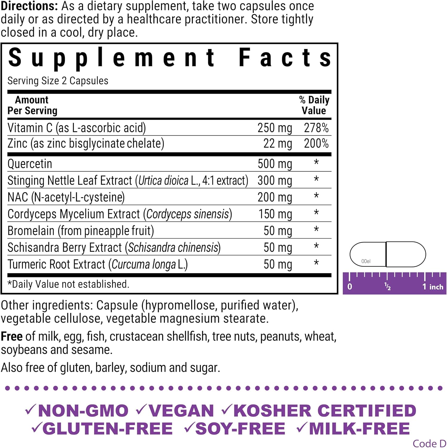 Bluebonnet Nutrition JustBreathe – Apoyo Estacional – 30 Cápsulas Vegetales