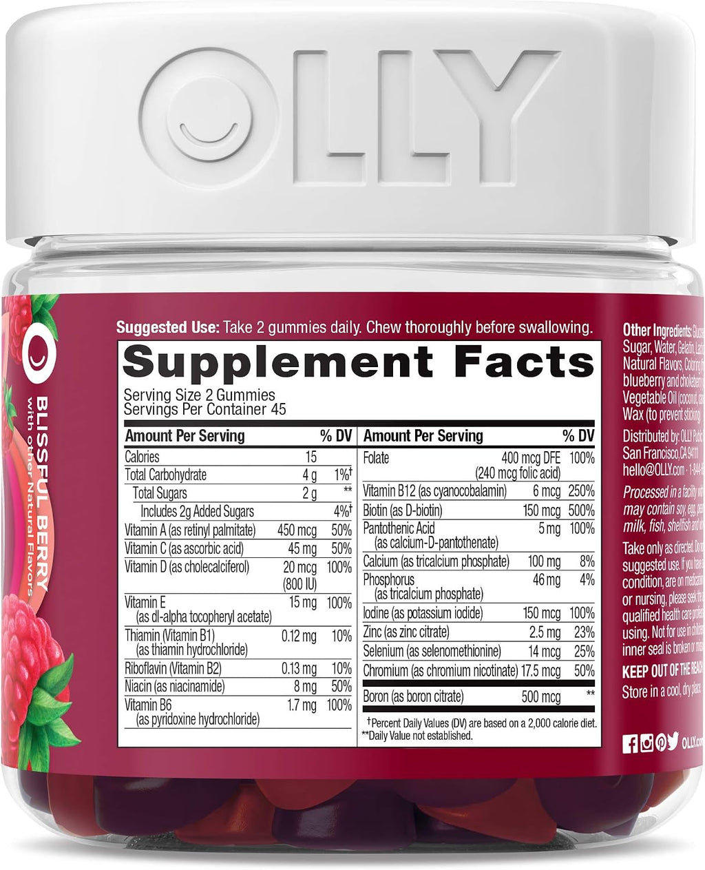 OLLY Pack Familiar: Perfect Women's Multi y Kid's Multi + Probiótico, Gomitas, 2 Unidades