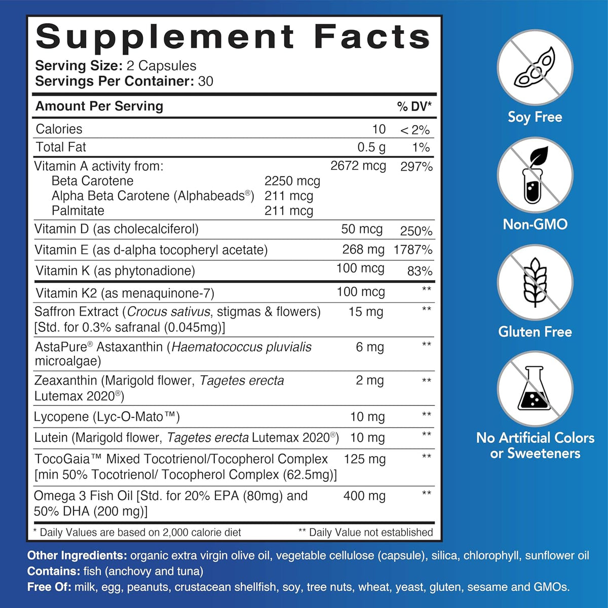 Patient One Vitaminas Liposolubles Completo – Vitamina D : contribuye a la absorción y utilización normal del – Image 2