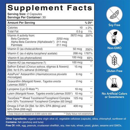 Patient One Vitaminas Liposolubles Completo – Vitamina D : contribuye a la absorción y utilización normal del – Image 2