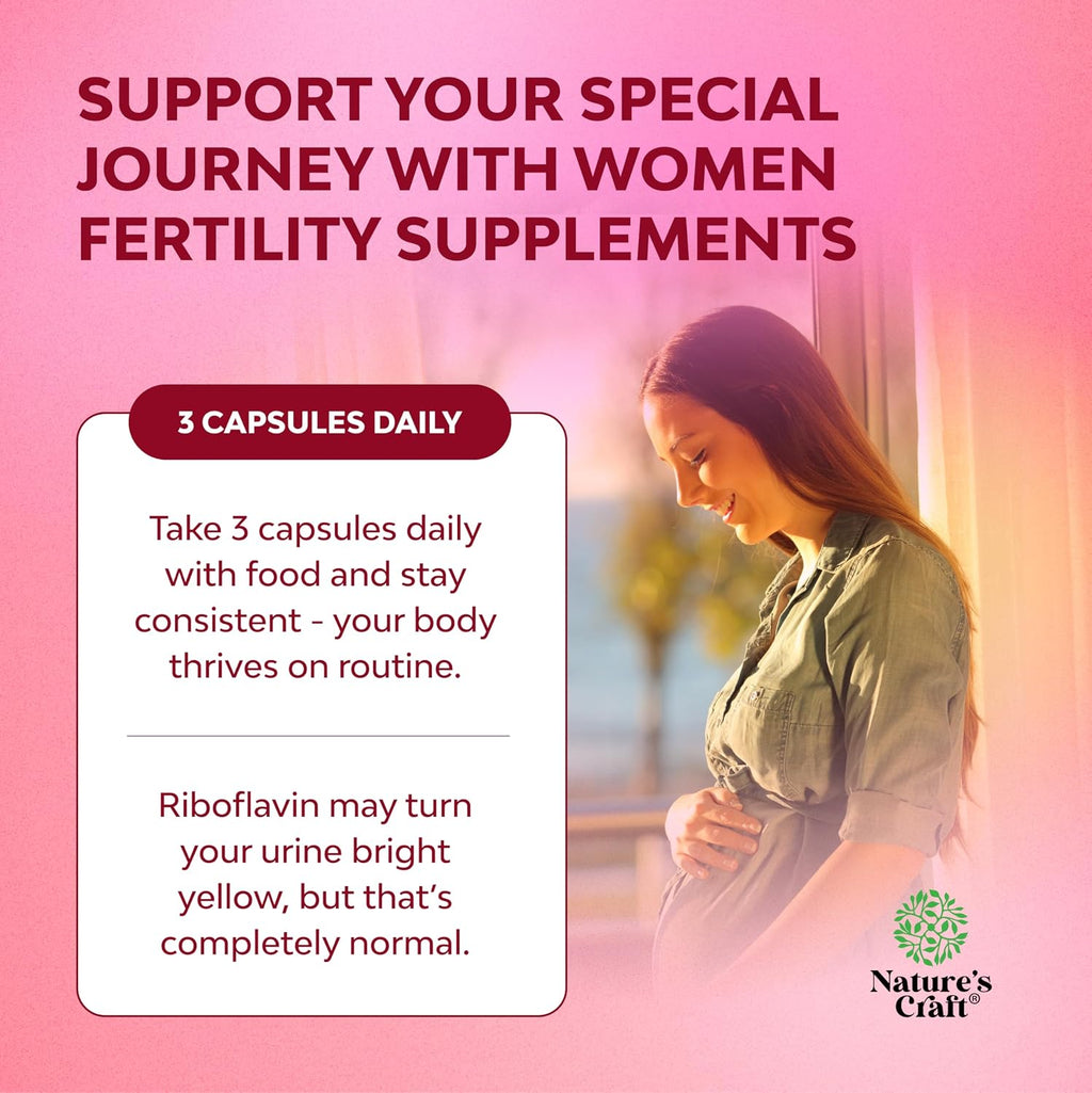 Suplementos de Fertilidad para Mujeres con Inositol y Ácido Fólico - Vitaminas Preconceptivas para el Equilibrio Hormonal con L-metilfolato, B12, Vitamina D3, Yodo, Selenio, Zinc y CoQ10 - 90 Cápsulas