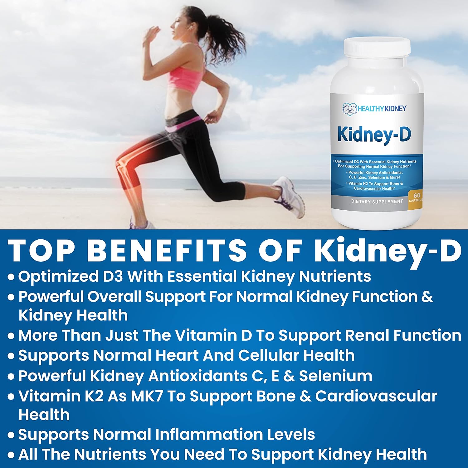 Kidney Restore & Kidney-D 2-Pack – Cápsulas para Apoyo Renal con Vitamina D y Probióticos