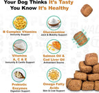 Doggie Dailies 5 en 1 Multivitamínico para Perros, 225 Golosinas Blandas Sabor Mantequilla de Maní