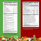 VITINITY Gominolas de Frutas y Verduras Reales - Suplemento Superfood Vegano para Mujeres, Hombres y Niños (60 Días)