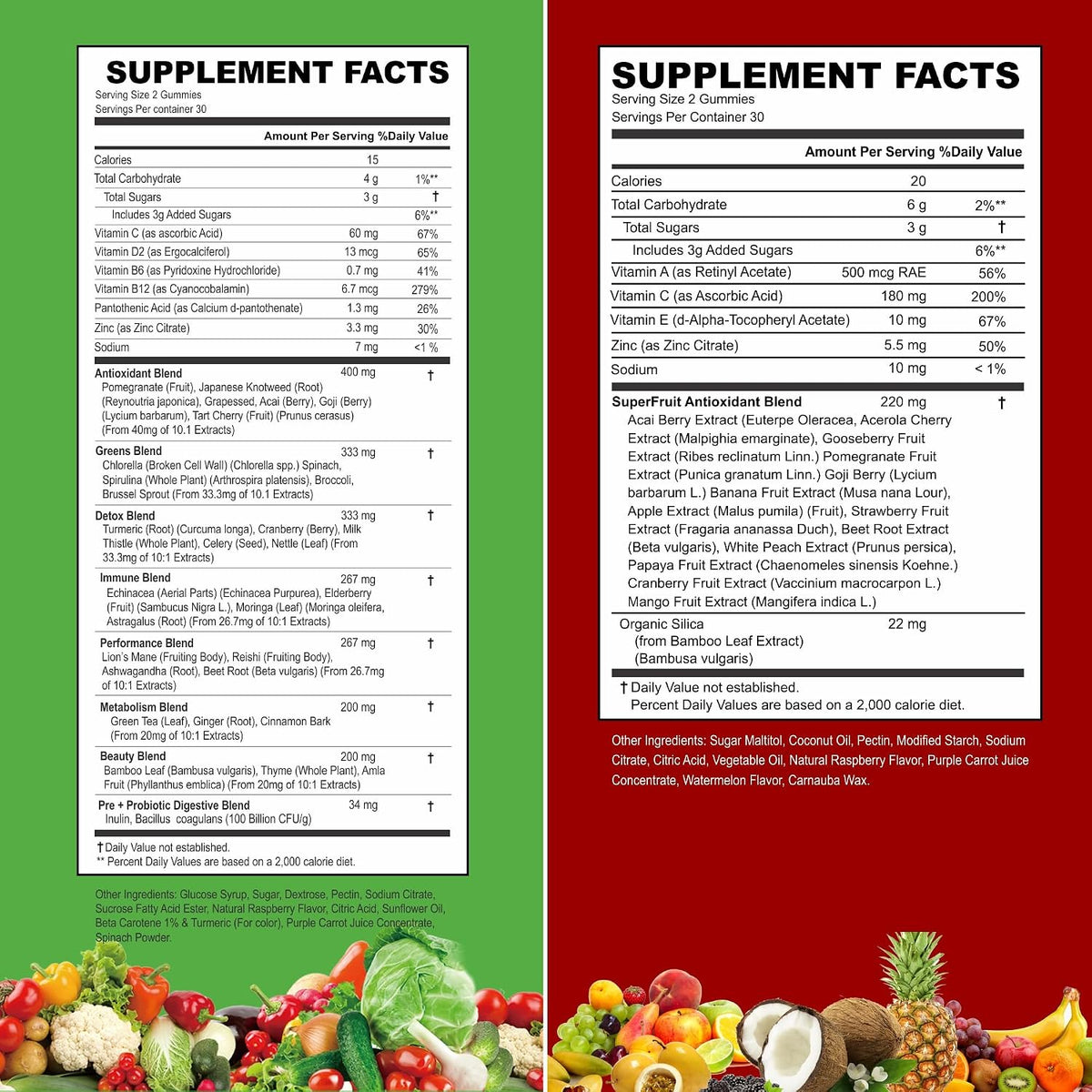 VITINITY Gominolas de Frutas y Verduras Reales - Suplemento Superfood Vegano para Mujeres, Hombres y Niños (60 Días) – Image 2