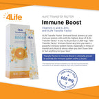 4Life Transfer Factor Immune Boost Mezcla para Bebida Sabor Naranja, 5 Sobres