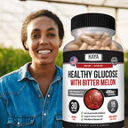 Kaya Naturals Healthy Gluco con Melón Amargo - Suplemento de 20 Hierbas, Vitaminas y Minerales, 30 Cápsulas