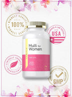 Carlyle Multivitamínico para Mujeres con Hierro | 200 Cápsulas Blandas
