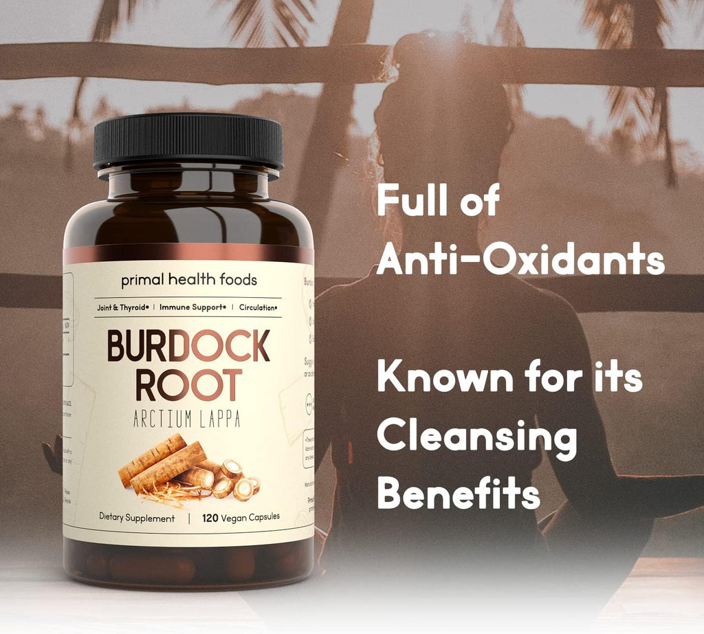 Cápsulas de Raíz de Bardana 1000 mg - 60 Cápsulas