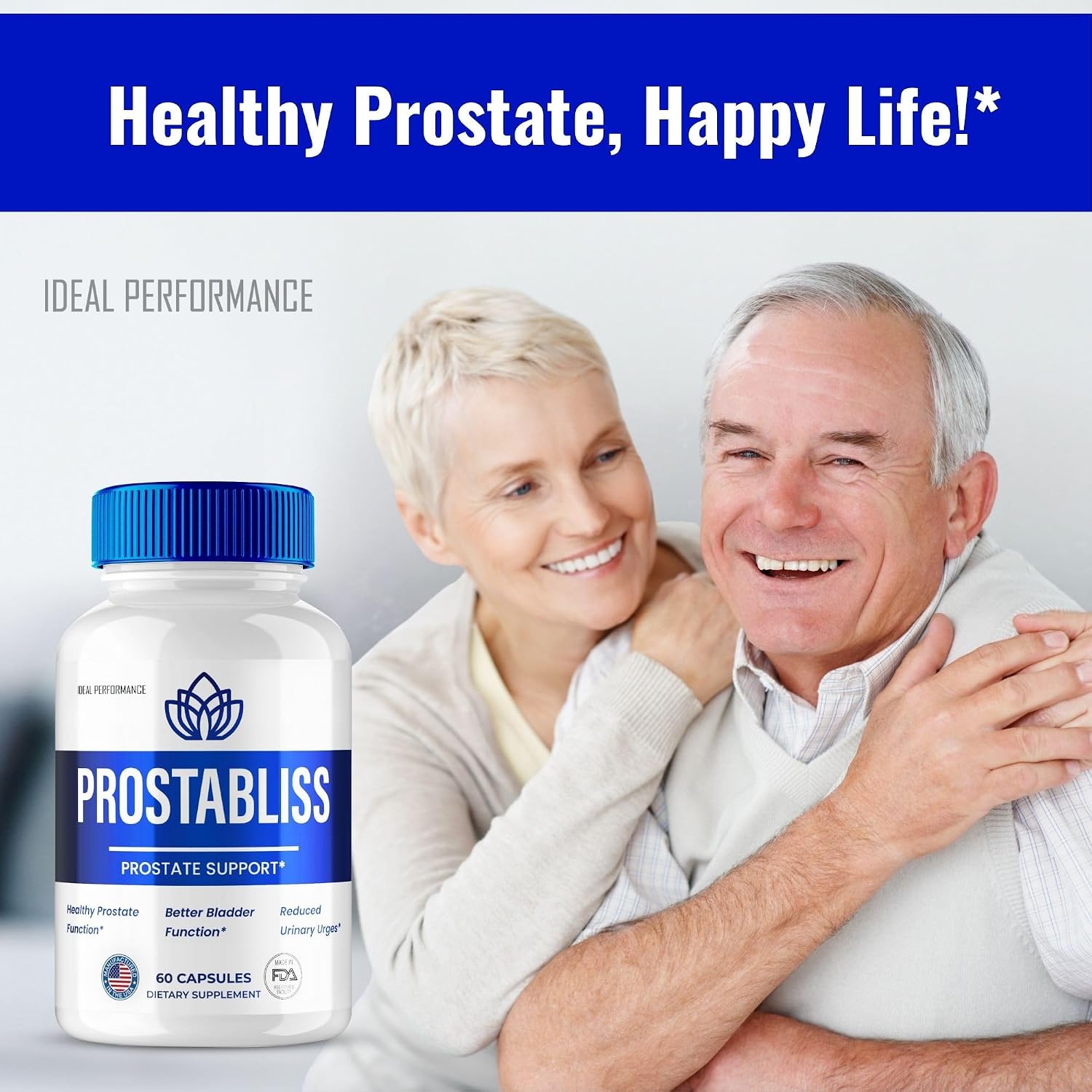 ProstaBliss Cápsulas para la Próstata – Fórmula Natural (60 Cápsulas)