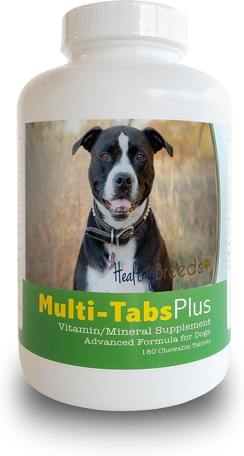 Healthy Breeds Pit Bull Multi-Tabs Plus Comprimidos Masticables 180 Unidades