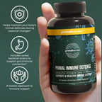 Primal Harvest Primal Immune Defense: 10-en-1 Apoyo Inmunitario con Probióticos, Zinc, Vitaminas C, B6, D3 y K2 - 60 Cápsulas (Pack de 2)