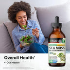BIO KRAUTER® Gotas de Musgo de Mar y Bladderwrack - Suplemento Vegano de Algas Marinas, 118 ml