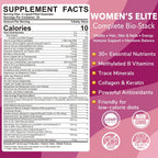 LILICARE Multivitamínico para Mujeres Gominolas - Sin Azúcar, Con Metilfolato, Biotina y Colágeno