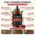 Venture Pal Complejo B en Gotas Líquidas con Metilcobalamina, Folato, Vitaminas B1-B7, Vitamina C, Colina e Inositol