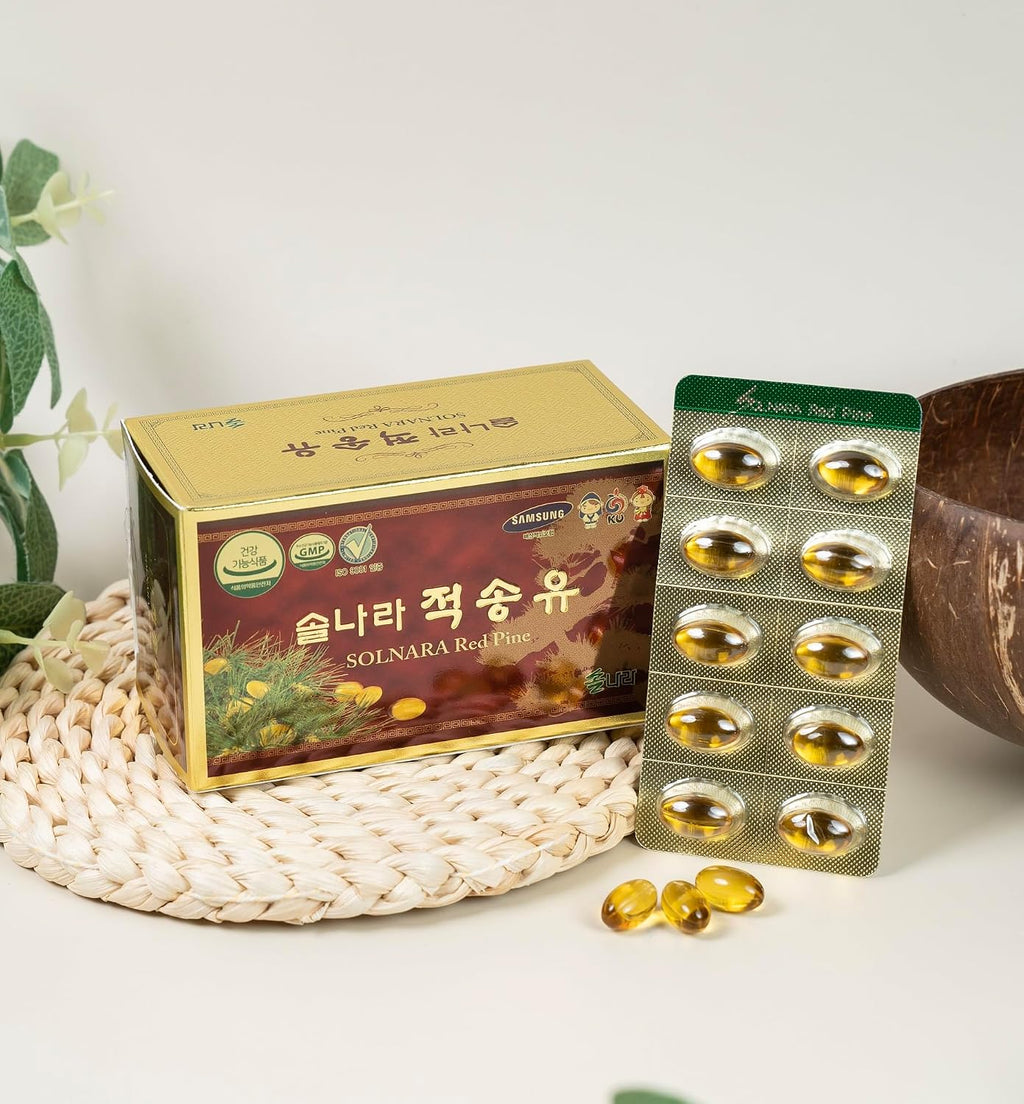 SOLNARA Aceite de Pino Rojo Coreano - 60 Cápsulas Blandas