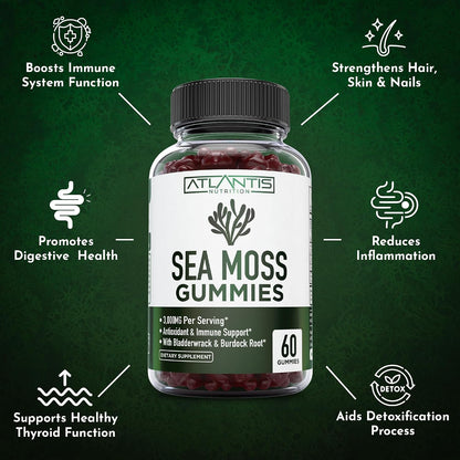 Irish Sea Moss Gummies 3000mg – Atlantis Nutrition – Image 4