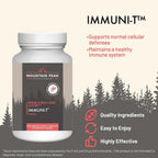 Immuni-T Advanced Immune Support - Suplemento para el Sistema Inmunitario con Vitamina C, A, Zinc y Mezcla de Hongos - 60 Cápsulas Vegetales