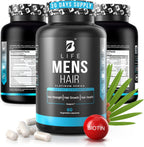 Men’s Hair Growth Supplement – Biotin & Collagen Hair Vitamins for Men – Thicker, Fuller Hair, Nail & Scalp Support – 240 Capsules