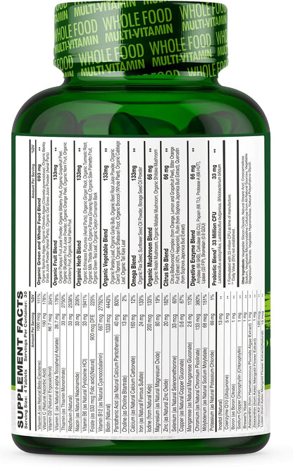Wholesome Wellness Multivitamínico Completo para Hombres - 120 Comprimidos – Image 9