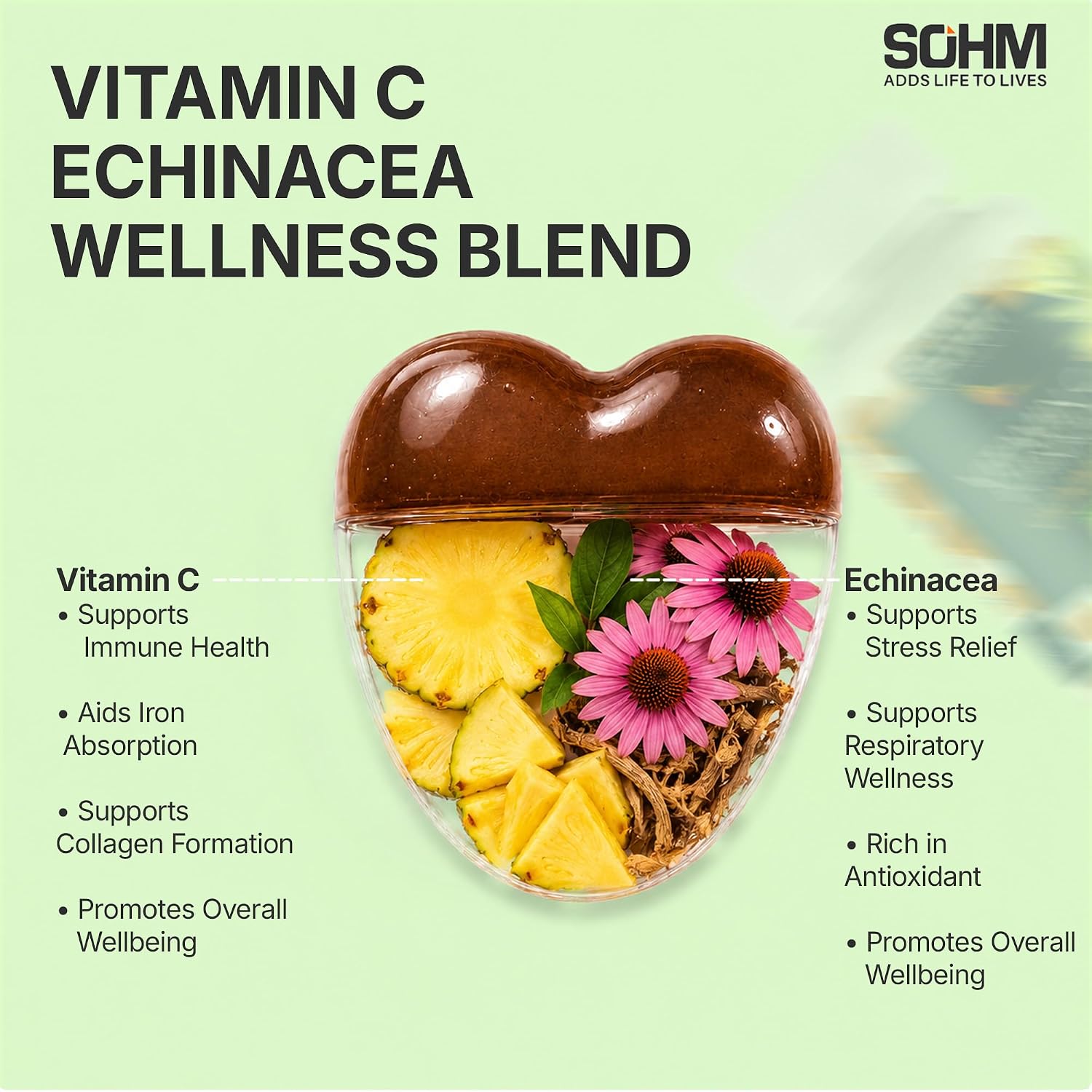 Gominolas de Vitamina C y Equinácea 60 uds - SOHM