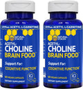 Acetylcholine Brain Food - Acetil L-Carnitina y Alpha GPC - 120 Cápsulas