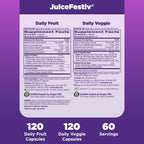Natrol JuiceFestiv Fruit & Veggie - 120 Capsules (2 Bottles)
