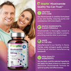 biophix B-3 Nicotinamida 500 mg 60 Cápsulas - Nicotinamida Pura Sin Enrojecimiento - Apoyo a la Salud de la Piel y Energía