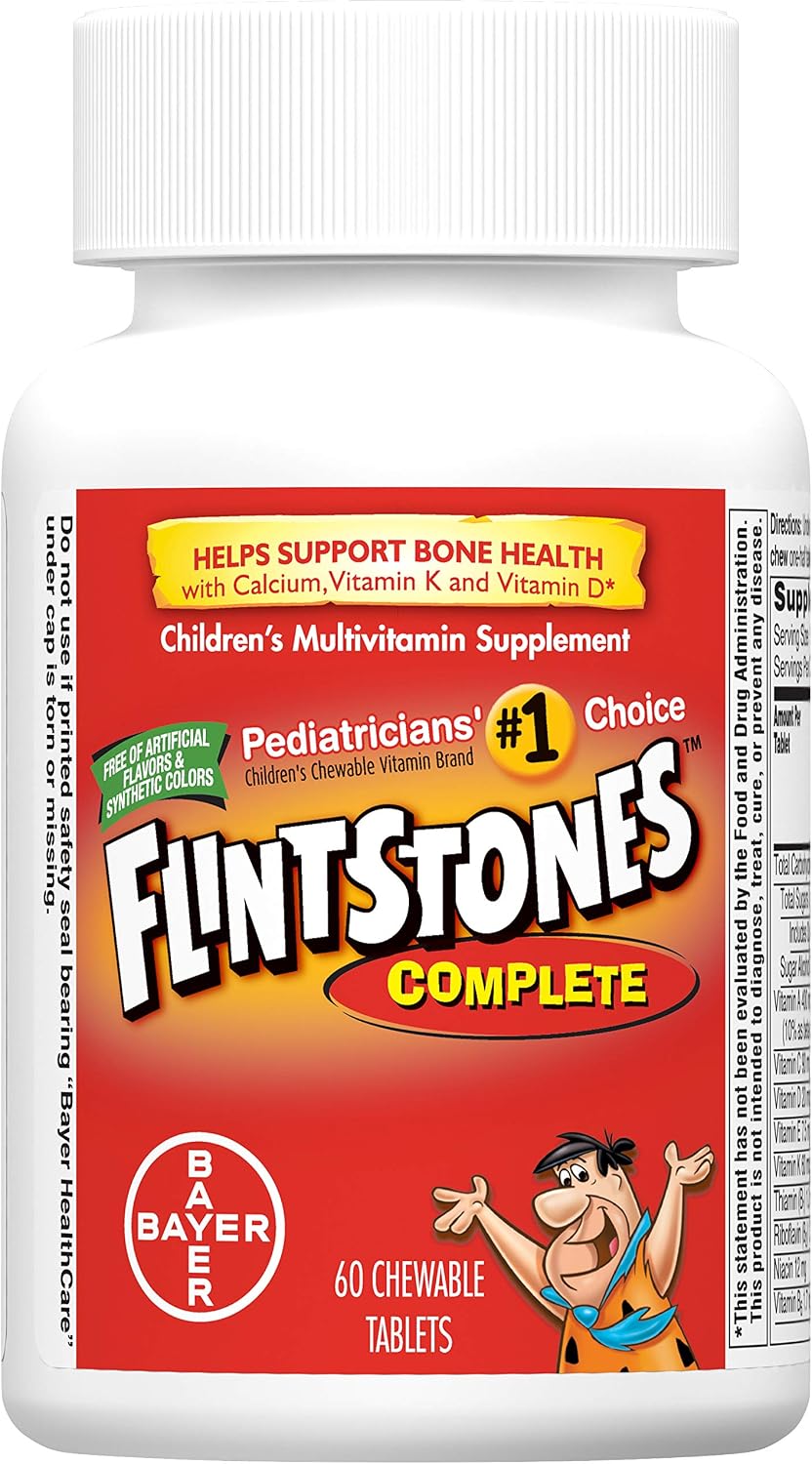 Flintstones Multivitamínico Completo para Niños 60 Comprimidos Masticables