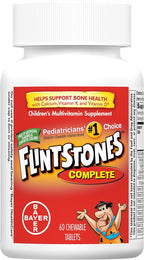 Suplemento Multivitamínico Completo Flintstones, Comprimidos Masticables, 60 Unidades (Paquete de 2)