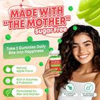 Vazatisi Gomitas de Vinagre de Manzana con Sea Moss, 120 unidades (2x60) - Sabor Manzana