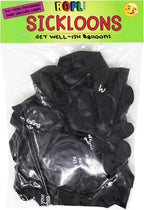 ROFLmart Sickloons Globos Divertidos Get Well Soon - Negro