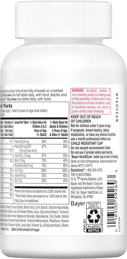 Flintstones Multivitamínico Infantil Masticable con Hierro Extra - 160 Comprimidos – Image 9