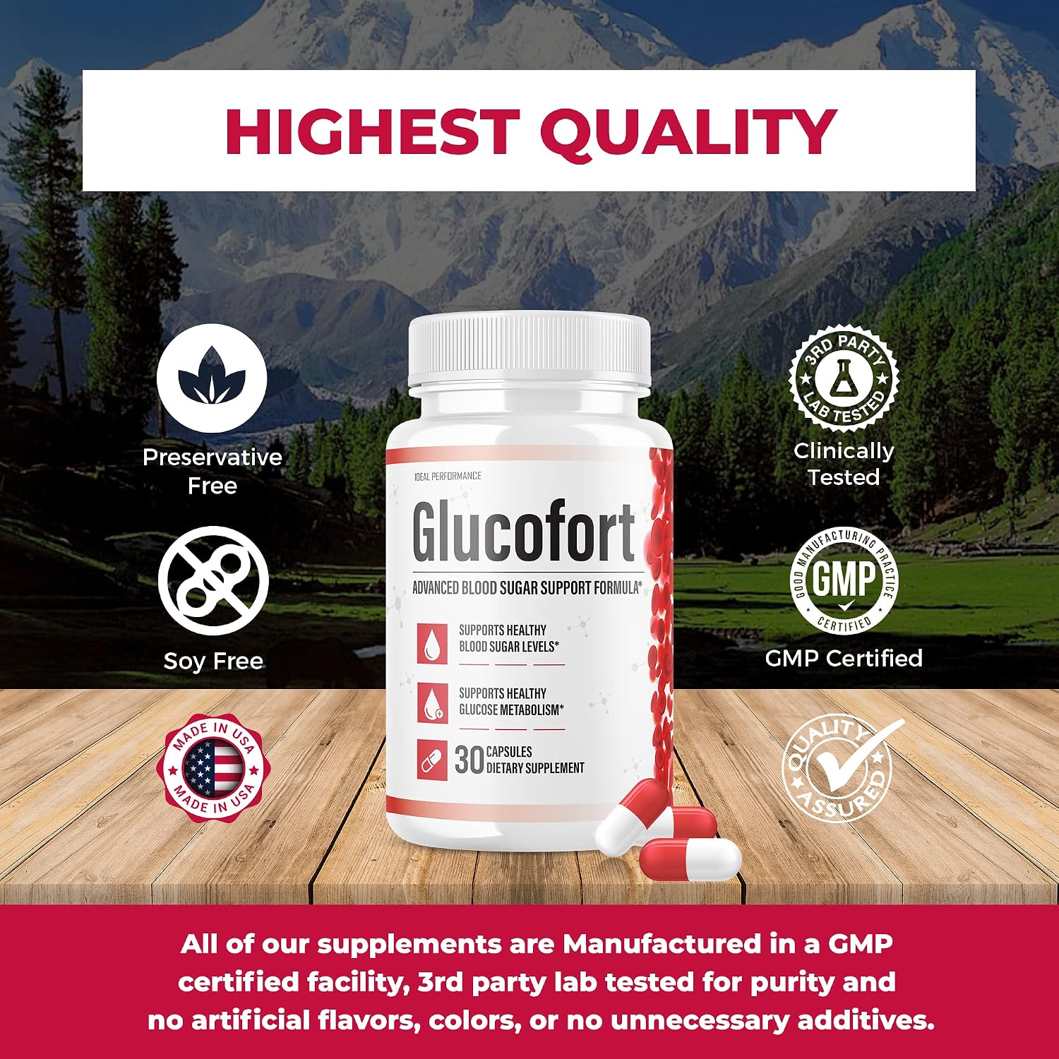 Glucofort - Fórmula de Apoyo en Cápsulas (3 Paquetes)