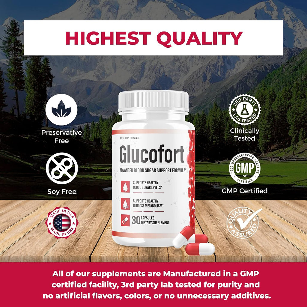 IDEAL PERFORMANCE Glucofort Suplemento de Apoyo (2 Paquetes)