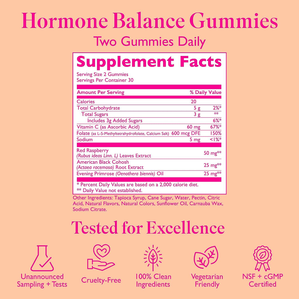 Amy Suzanne Gominolas de Equilibrio Hormonal para Mujeres - 60 gominolas
