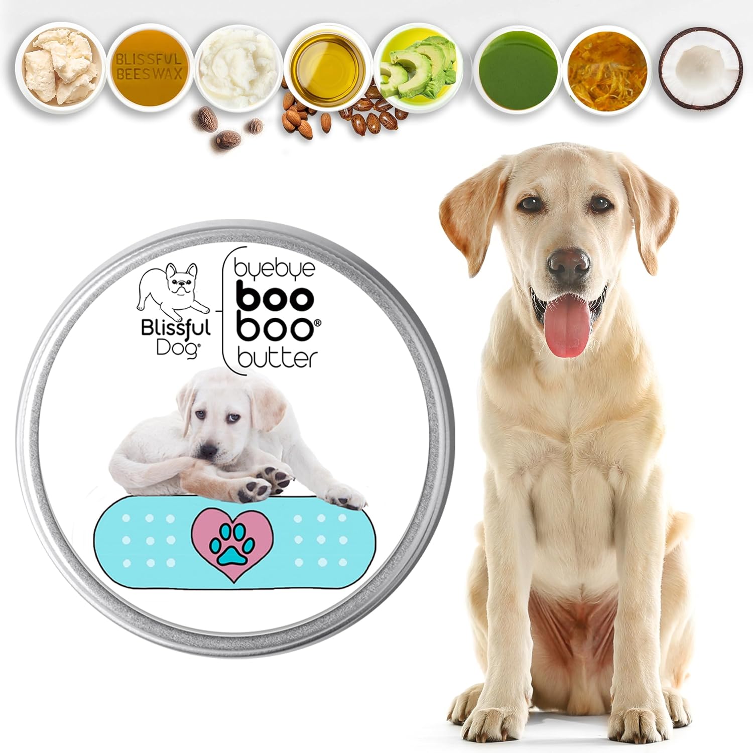 The Blissful Dog 2 oz TIN Labrador Retriever Booboo Butter