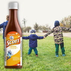 Scott's Emulsion Aceite de Hígado de Bacalao Sabor Tradicional con Vitaminas A y D y Calcio, Pack de 2 x 180 ml