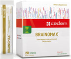 CEDEM Switzerland BRAINOMAX 20 Sticks de Polvo, Suplemento Nootrópico Sabor Cereza-Vainilla